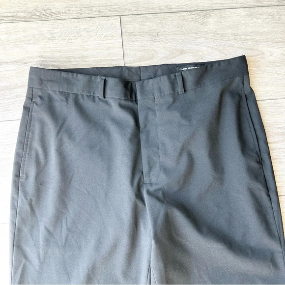 Club Monaco Wool Blend Straight Leg Trouser Smart Pants Made in Canada - Picture 3 of 13